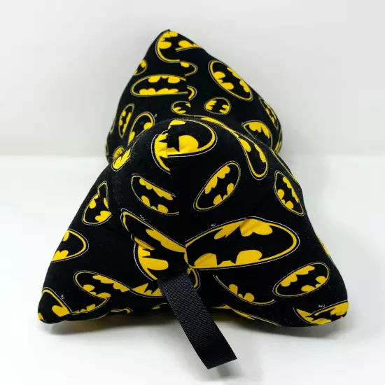 Batman Print Relaxing Neck And Head Support Pillow Made in USA 100% Cotton New