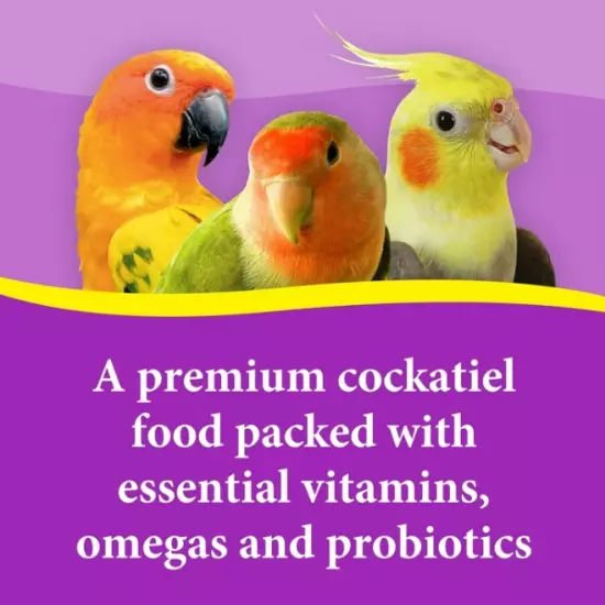 3-D Pet Products Premium Cockatiel Mix Bird Food Seeds with Probiotics 9lb