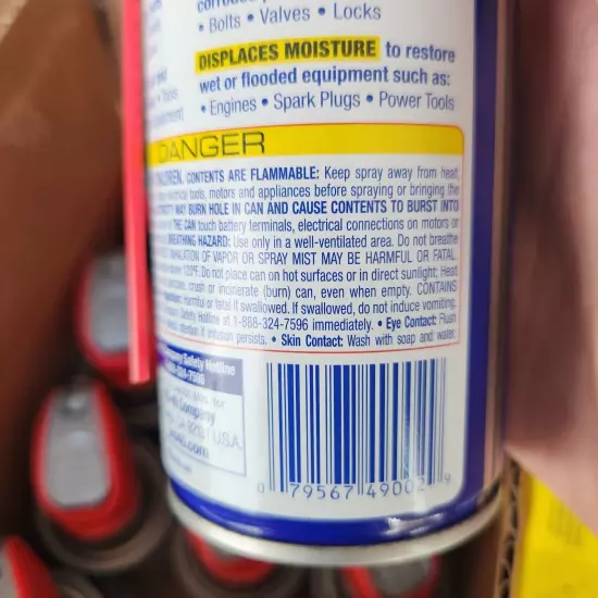 WD-40 Original Forumla, Multi-Use with Smart Straw Sprays 2 Ways, 8oz PACK OF 12