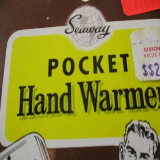 Vintage Hong Kong Seaway Pocket Hand Warmer New Old Stock NIP #BAH/10