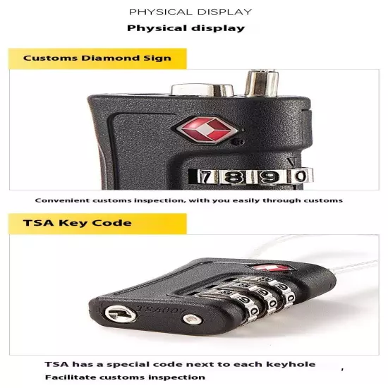 New Tsa Customs Code Lock Travel Luggage Password Lock Changeable Lock Padlock