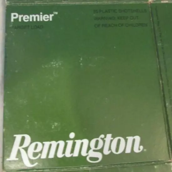 VINTAGE REMINGTON PREMIER HEAVY TARGET GREEN 12GA CARTRIDGE SHELLS Box Empty