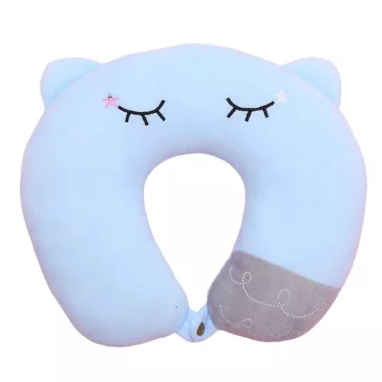 Relaxing Memory Foams Neck Pillow Shape for Office Napping Travel Soft Support