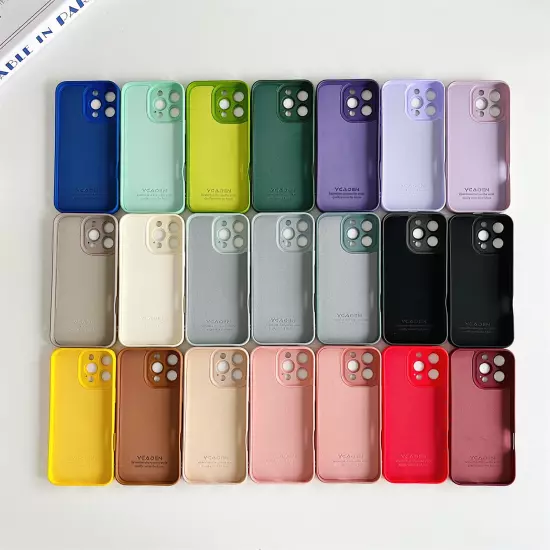 For iPhone 16 Pro Max 15 14 Plus 13 Shockproof Liquid Silicone Soft Case Cover 