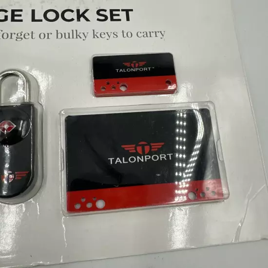 Keyless TSA Approved Luggage Locks w/ Card Keys No Combo Travel Sentry 4 Pack