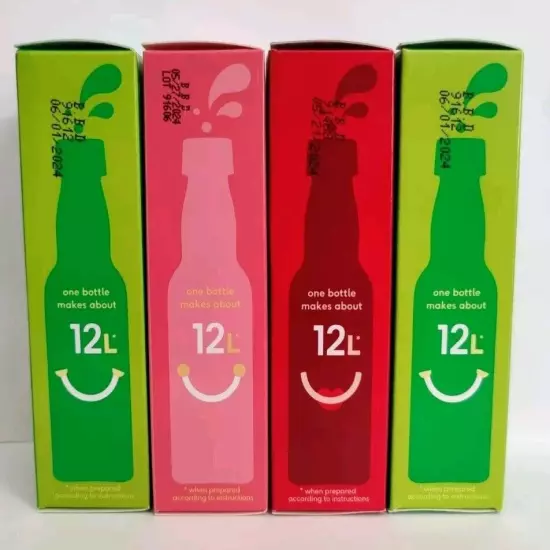 New & Sealed 4 Pack SodaStream Grapefruit Lime Cherry Bubly Drops