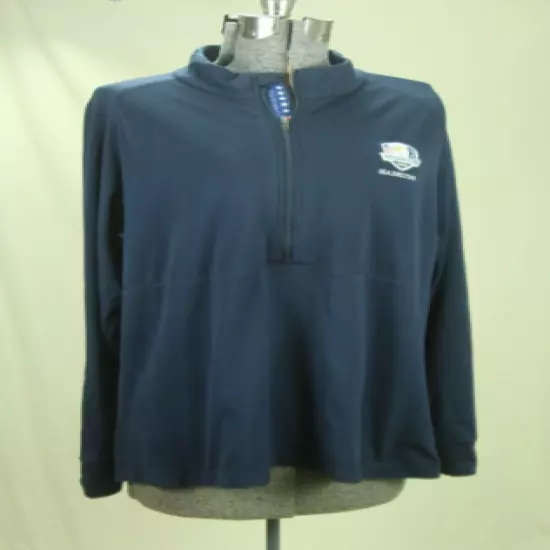 2016 Ryder Cup Women's Quarter Zip Pullover Top Size XL Blue Hazeltine