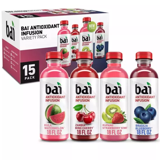 Bai Antioxidant Infusion Variety Pack 18 fl. oz. 15 ct.