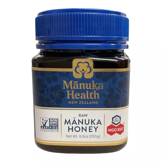 Manuka Health UMF 20+ (MGO 850+) Raw Manuka Honey 8.8 Oz New Sealed Jar