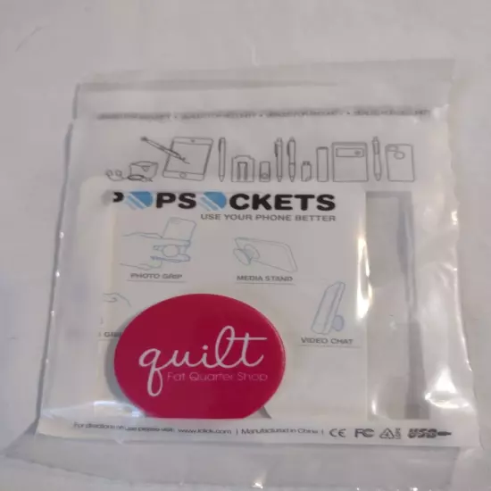 Popsocket "Quilt" Fat Quarter Shop Exclusive Hot Pink - NEW Unopened 