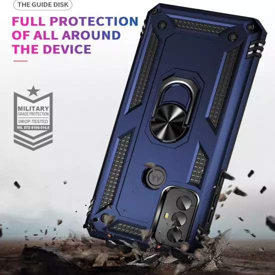 For Motorola Moto G Play 2023 2024 Case Phone Shockproof Cover + Tempered Glass