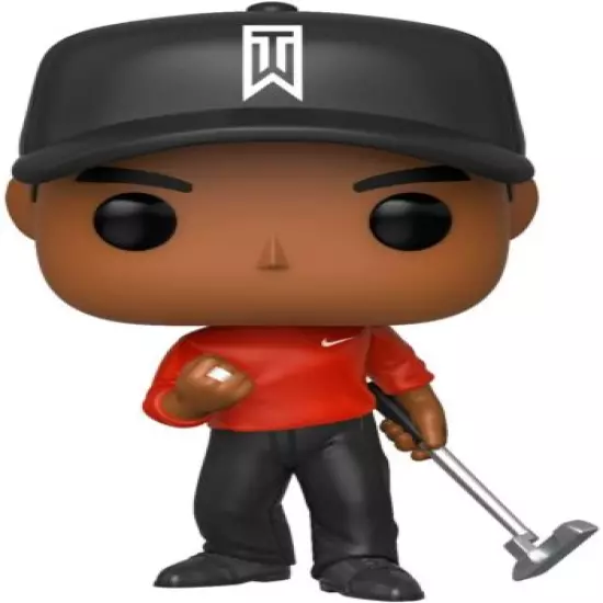 Tiger Woods eldrick strengt Red Shirt Pop! Golf #01 Vinyl Figure Funko