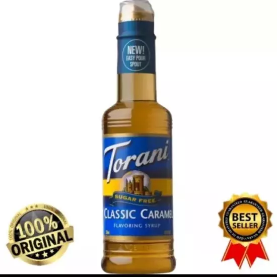 Torani Sugar Free Classic Caramel Syrup, 12.7 oz - FREE SHIPPING