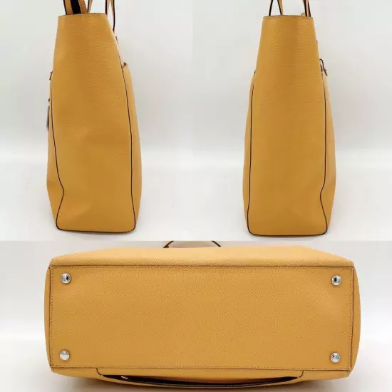 Tumi Tote Bag Sink Nora Leather Yellow Shoulder