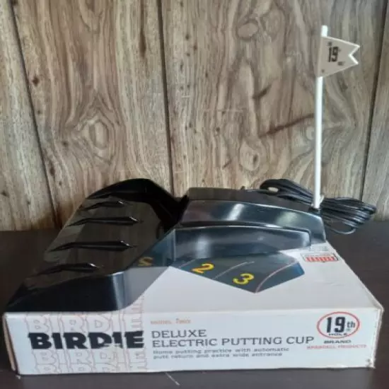 VINTAGE 19th HOLE - BIRDIE DELUXE ELECTRIC PUTTING GAME MODEL TESTED