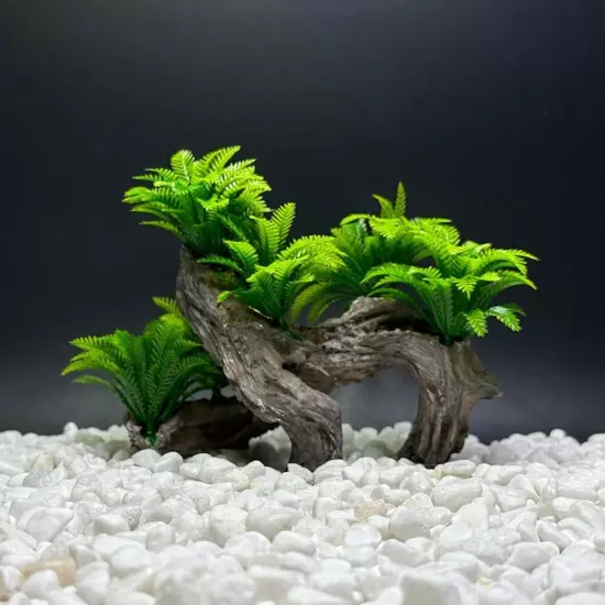 Smoothedo-Pets Fish Tank Decorations Aquarium Decoration Coconut Leaf/Wood 