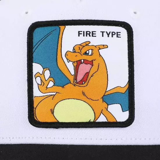 Pokemon Charizard Fire Type Contrast Trucker Hat, One Size