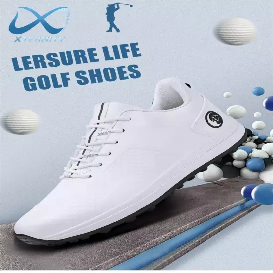 Comfortable Golf Shoes Men's Non-Slip Sneakers Waterproof Spikeless Golf Shoes