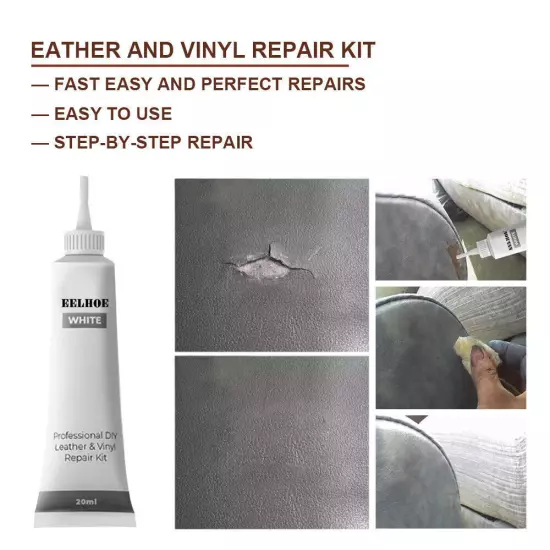 Advanced Leather Repair Kit Filler Vinyl DIY Car Seat Patch Sofa Rip Holes