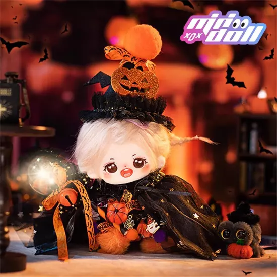 Halloween Plush Doll Clothes Cosplay Costume 15cm 20cm Doll Clothing Full Set 