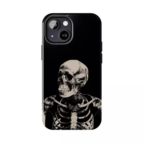 Dark Skeleton Skull Tough iPhone & Samsung Galaxy Cases Cover, Gift For Men