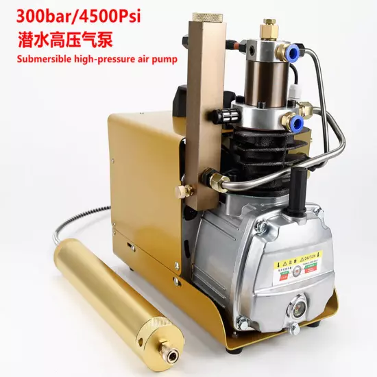 High Pressure Electric Air Compressor Scuba Diving Pump Water-Cooling 4500PSI