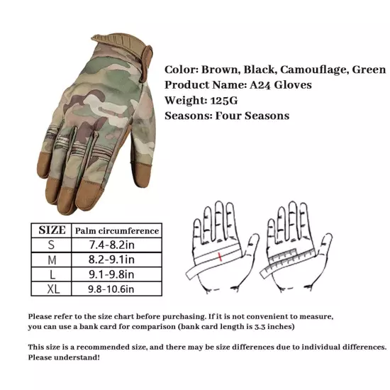 Winter Gloves Touch Screen Full Finger Glove Hard Shell for Hunting Hiking