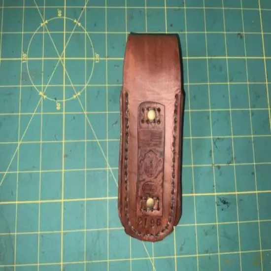 Handmade Leather RH LG Auto Holster & 2 mag pouches