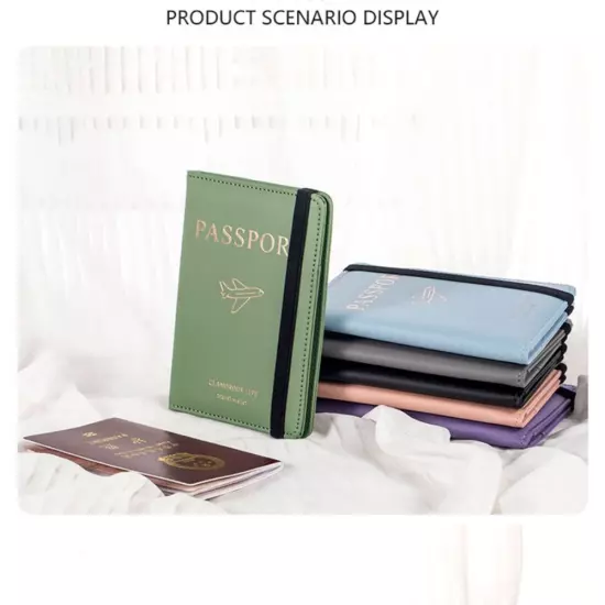 Ultra-thin Passport Bag RFID Travel Passport Case Credit Card Holder Travel