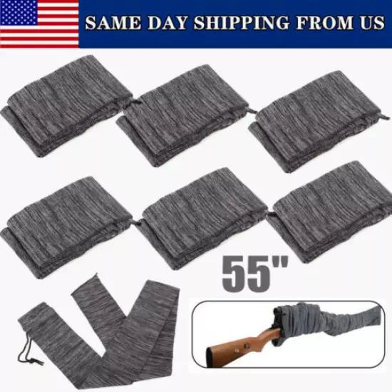 55" Extra Long Wide Gun Sock for Rifle Protection Storge Sleeve Shield Cover US