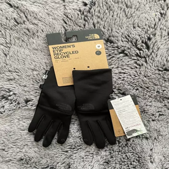 THE NORTH FACE NF0A4SHAJK3-M WOMENS ETIP RECYCLED GLOVES SIZE MEDIUM BLACK New!!