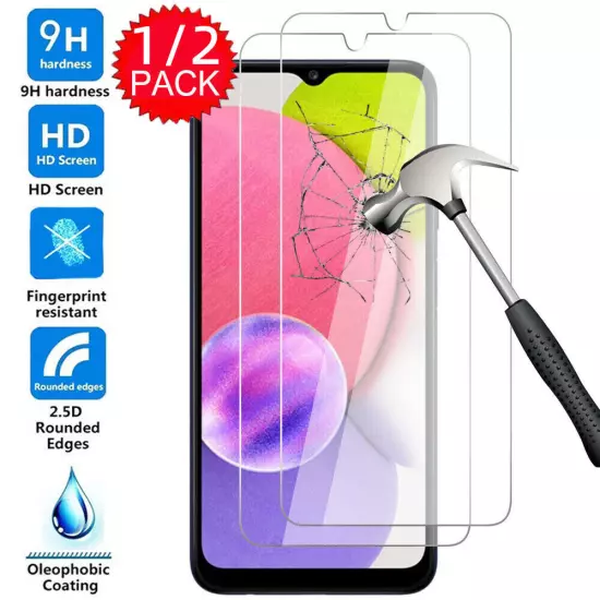 1/2X For Samsung A03S/A02S HD Clear Premium Tempered Glass Screen Protector