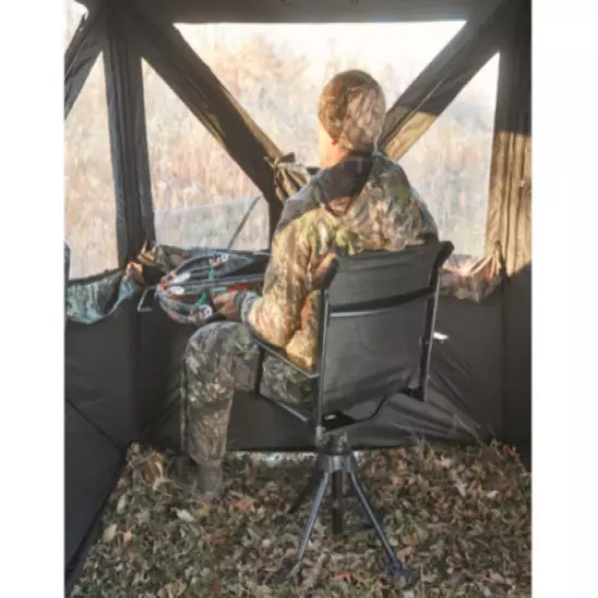 Outdoor Hunting Sports Blind Swivel Foldable Seat Portable Chair with Armrests 