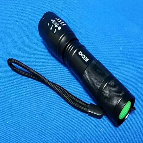 PeakPlus LED Tactical Flashlights High Lumens, Zoomable, 5 Modes Bright LED...