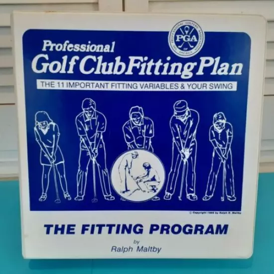 Vintage The Complete Golf Club Fitting Plan Program Binder By Ralph Maltby,PGA