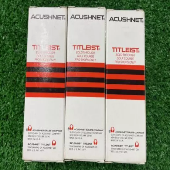 3 Sleeves of Vintage Titleist Acushnet DT Golf Balls - 9 Balls Total NEW