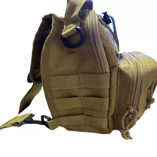 Tactical Chest Shoulder Bag Molle Crossbody Sling Backpack Outdoor Travel Hiking