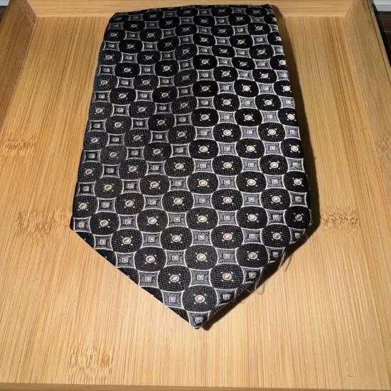 Marshall Fields Geometric Silk Tie - 62L 4.0W