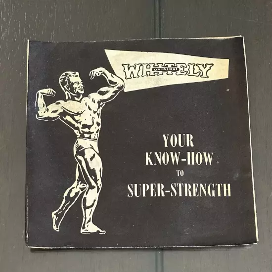 VTG Whitely Multi Power Grip-O-Steel, 1959, Includes Rare Exercise Pamphlets