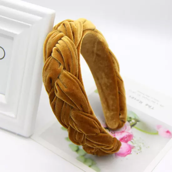 Women's High-grade Velvet Braided Headband Hairband Hair Band Hoop Accessories