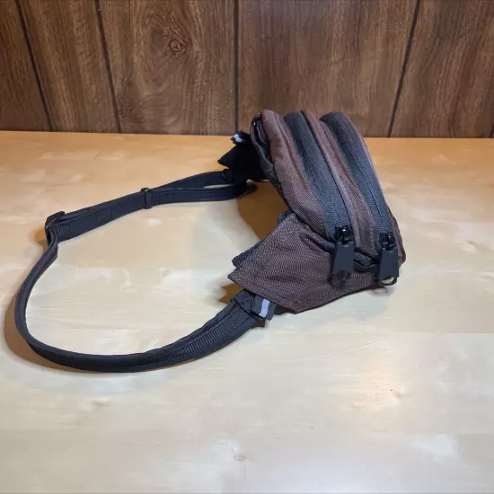 PacSafe Anti-Theft Travel Gear Brown Fanny Pack StashSafe #100 Hip Pack PB020