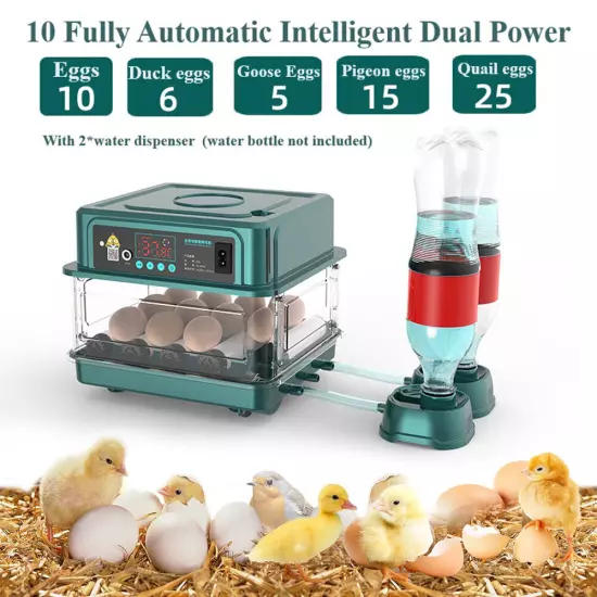 Egg Incubator for Hatching Egg Full Automatic Turning Duck Chicken Quail Egg NEW