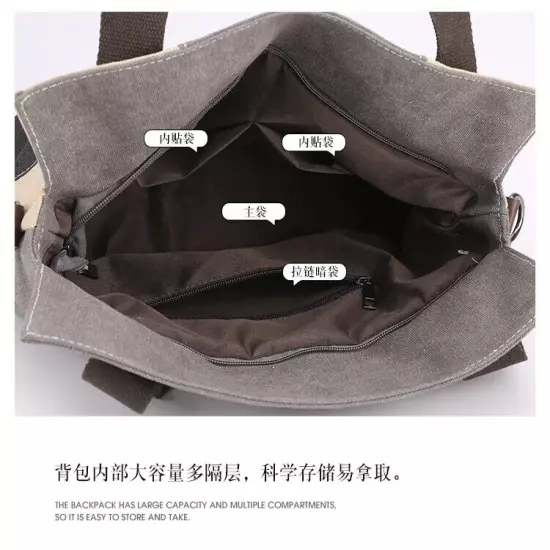 Women's Bag Canvas Bag Women's Patchwork Bag Shoulder Handbag