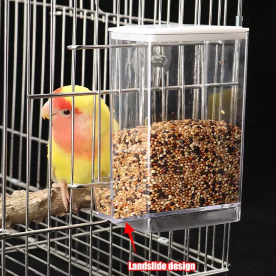 Bird Feeder Cage Accessories Integrated Feeding Viewing Feeders Birds Supplies