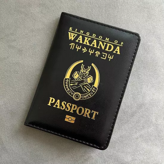 New Limited Edition Wakanda Asgard Passport Holder Pu Leather Travel Wallet