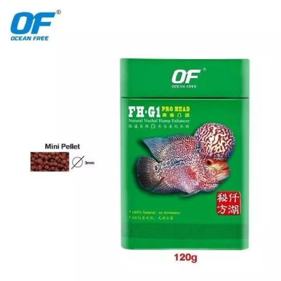 Fish Food Cichlids OF FH-G1 Pro Accelerate Growth Head Up Flowerhorn Intense