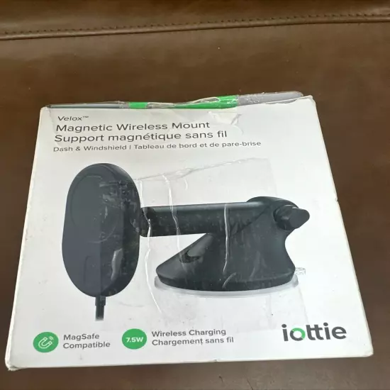 iOttie Velox Magnetic Wireless Charging Dash&Windshield Car Mount MagSafe Comp.