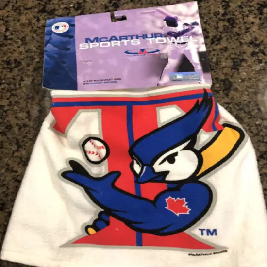 New! MLB Toronto Blue Jays Golf Sport Towel w/ Grommet & Hook McArthur Sports