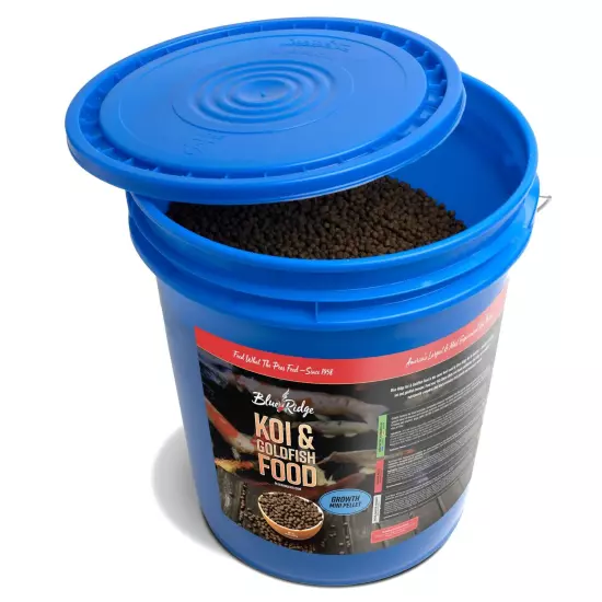 Blue Ridge Koi Fish Food 14lb - Koi Food Mini Growth Formula Goldfish Food, P...