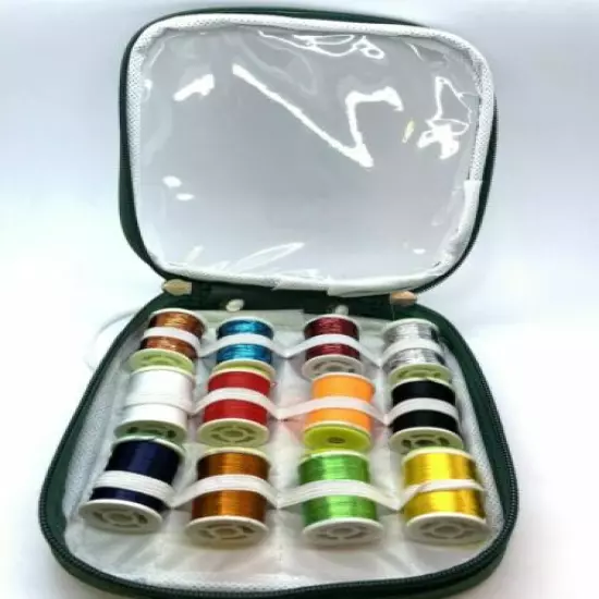 Pacific Fly Tying Kit with Tools, Materials in a Bag, Vise, Thread, Glue, Torch